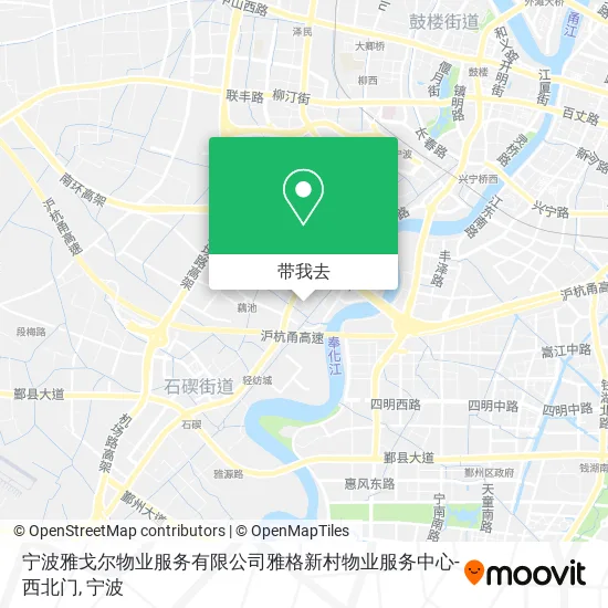 宁波雅戈尔物业服务有限公司雅格新村物业服务中心-西北门地图