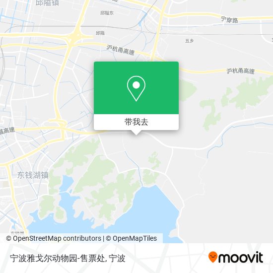 宁波雅戈尔动物园-售票处地图