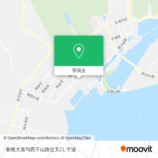 春晓大道与西子山路交叉口地图