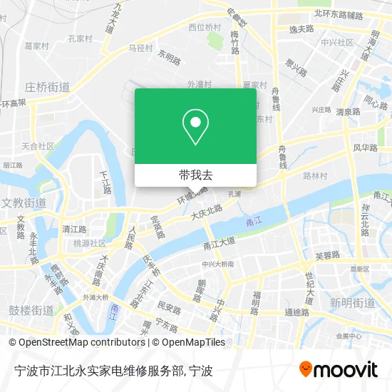 宁波市江北永实家电维修服务部地图