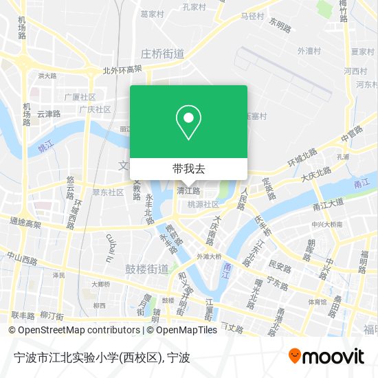 宁波市江北实验小学(西校区)地图
