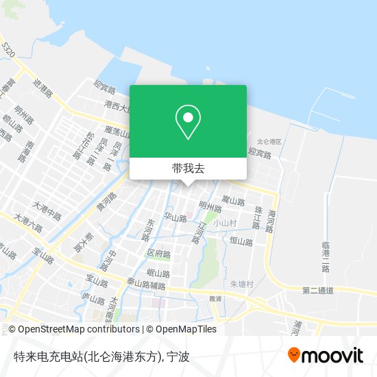 特来电充电站(北仑海港东方)地图