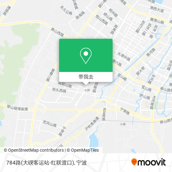 784路(大碶客运站-红联渡口)地图