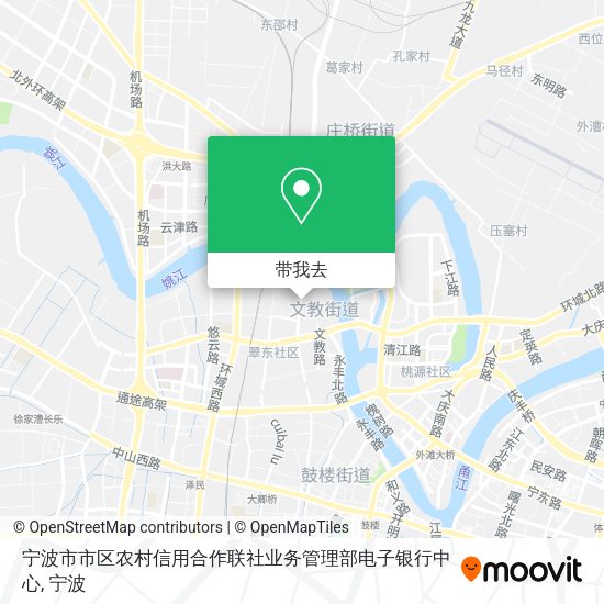 宁波市市区农村信用合作联社业务管理部电子银行中心地图