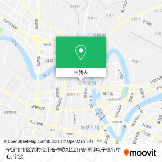 宁波市市区农村信用合作联社业务管理部电子银行中心地图