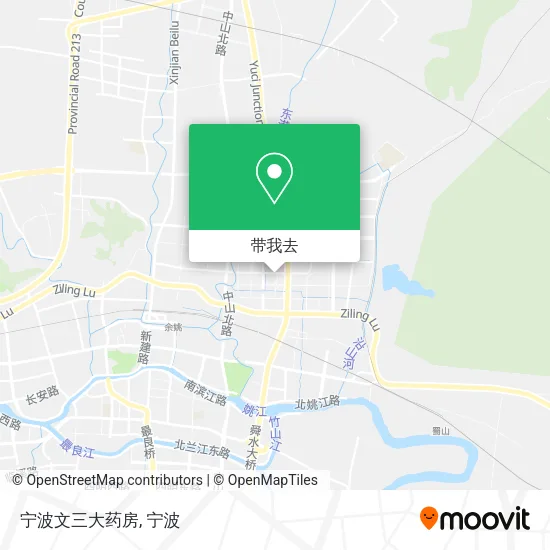 宁波文三大药房地图