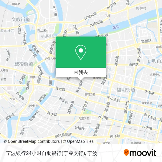 宁波银行24小时自助银行(宁穿支行)地图