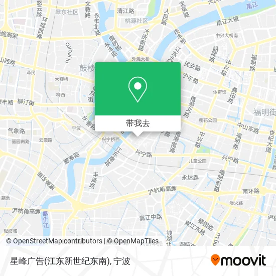 星峰广告(江东新世纪东南)地图