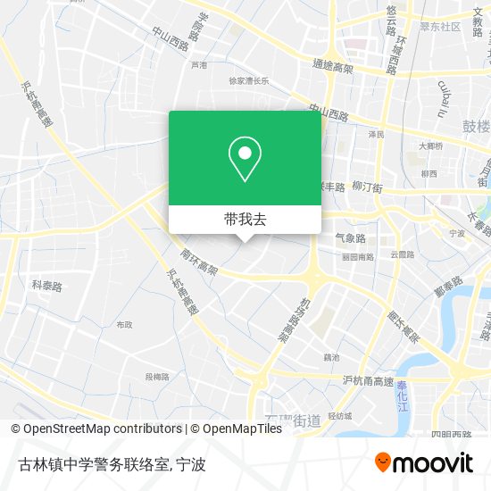 古林镇中学警务联络室地图