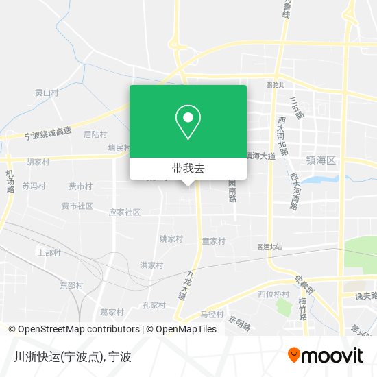 川浙快运(宁波点)地图