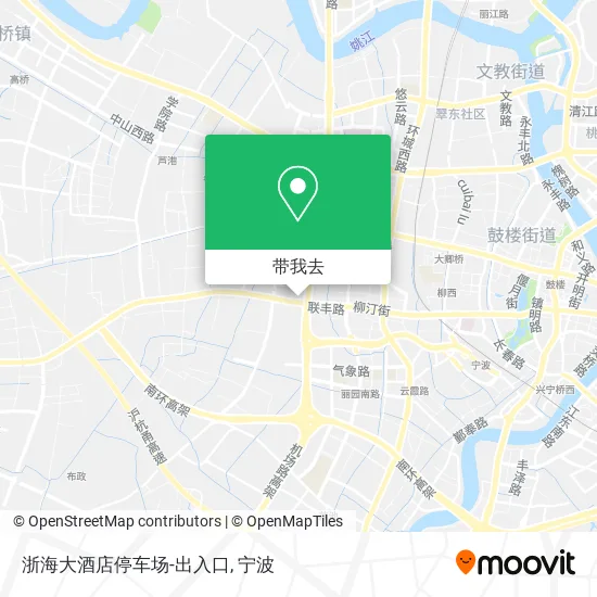 浙海大酒店停车场-出入口地图