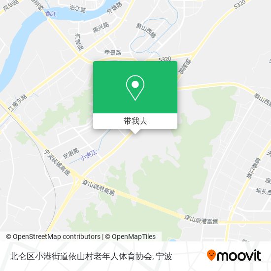 北仑区小港街道依山村老年人体育协会地图