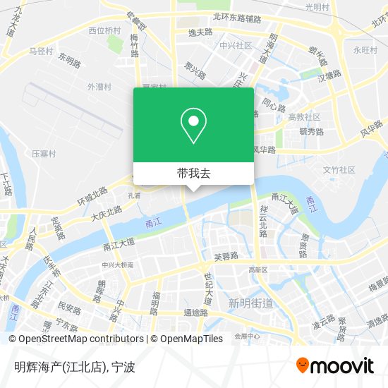 明辉海产(江北店)地图