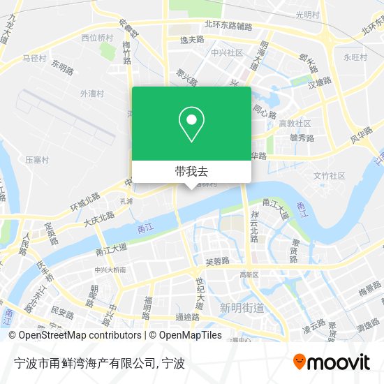 宁波市甬鲜湾海产有限公司地图