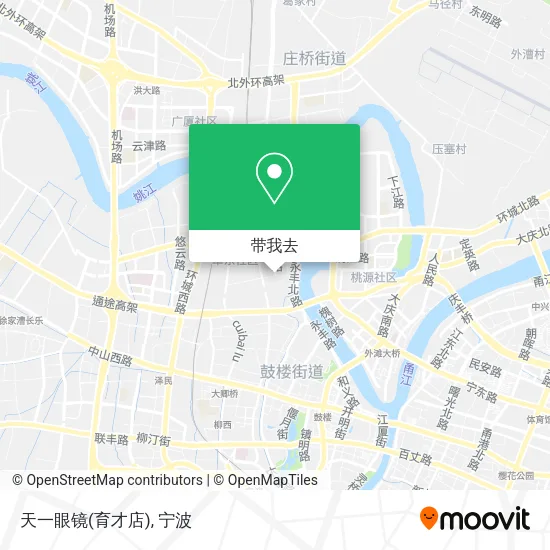 天一眼镜(育才店)地图