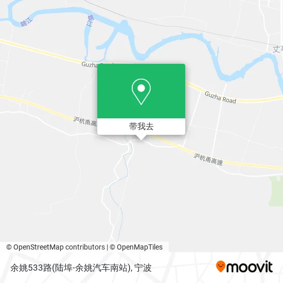 余姚533路(陆埠-余姚汽车南站)地图