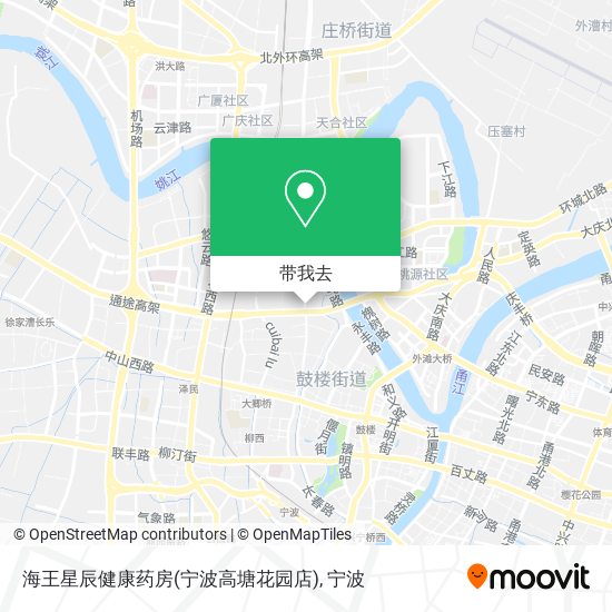 海王星辰健康药房(宁波高塘花园店)地图
