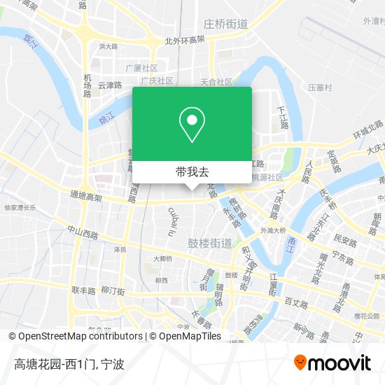 高塘花园-西1门地图