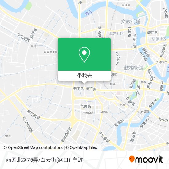 丽园北路75弄/白云街(路口)地图