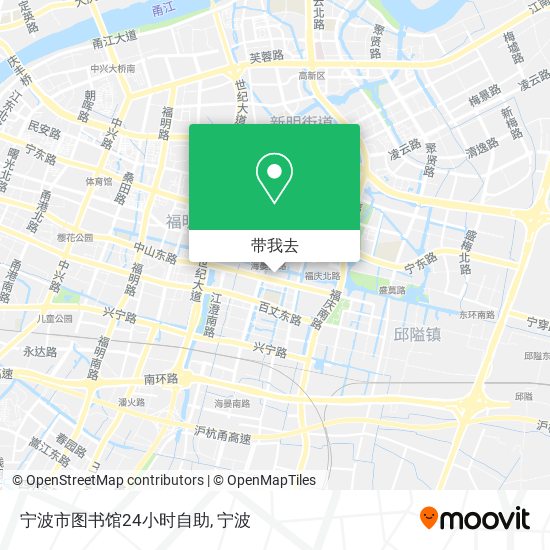 宁波市图书馆24小时自助地图