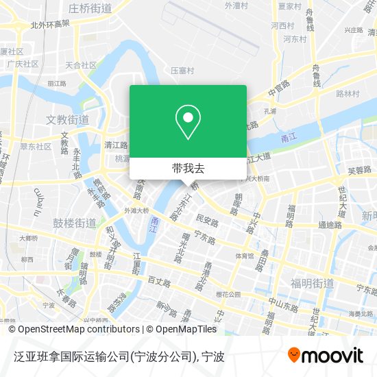 泛亚班拿国际运输公司(宁波分公司)地图