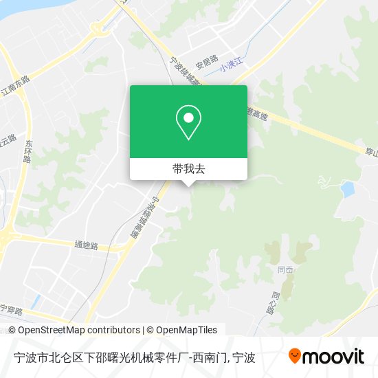 宁波市北仑区下邵曙光机械零件厂-西南门地图