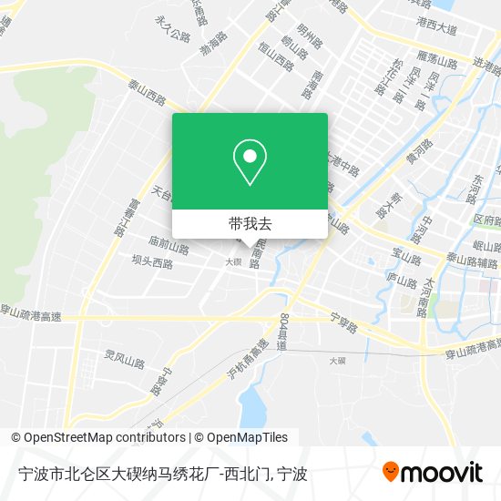 宁波市北仑区大碶纳马绣花厂-西北门地图