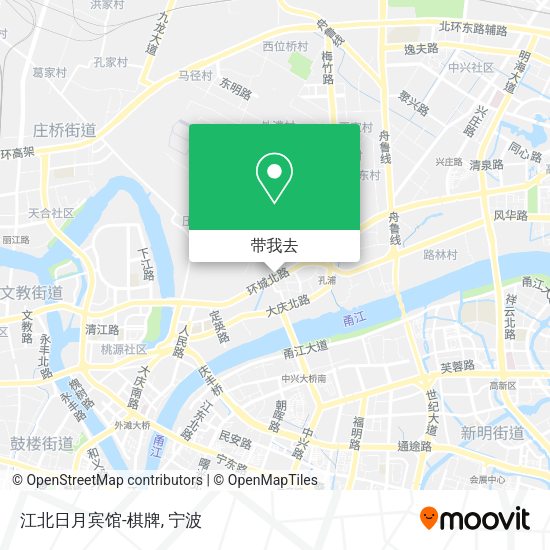 江北日月宾馆-棋牌地图