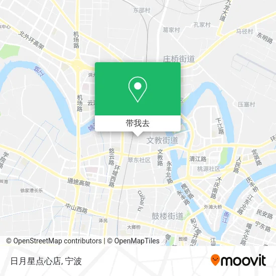日月星点心店地图
