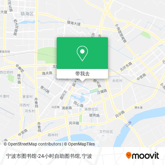 宁波市图书馆-24小时自助图书馆地图