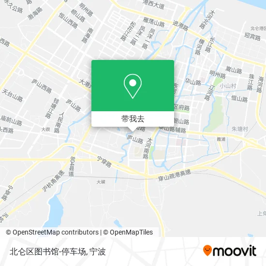 北仑区图书馆-停车场地图