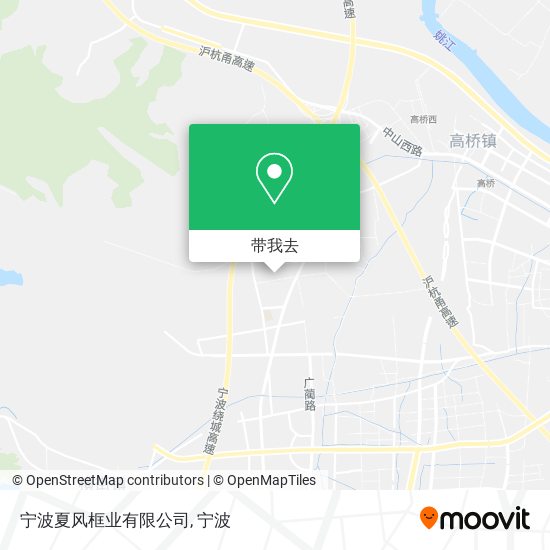 宁波夏风框业有限公司地图