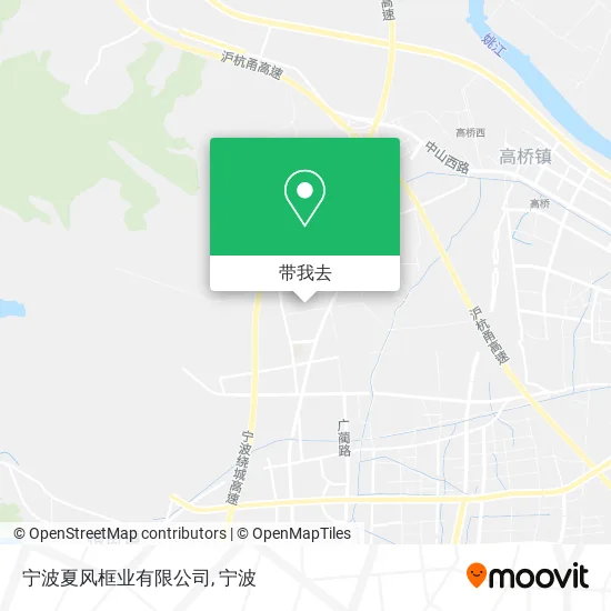 宁波夏风框业有限公司地图