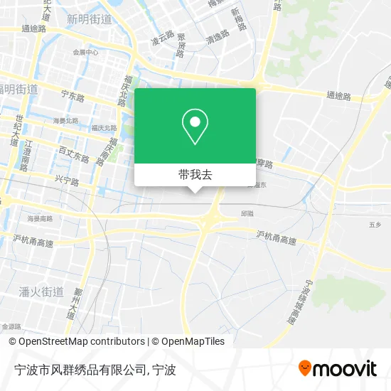 宁波市风群绣品有限公司地图
