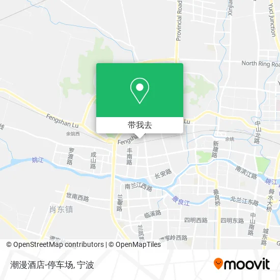 潮漫酒店-停车场地图