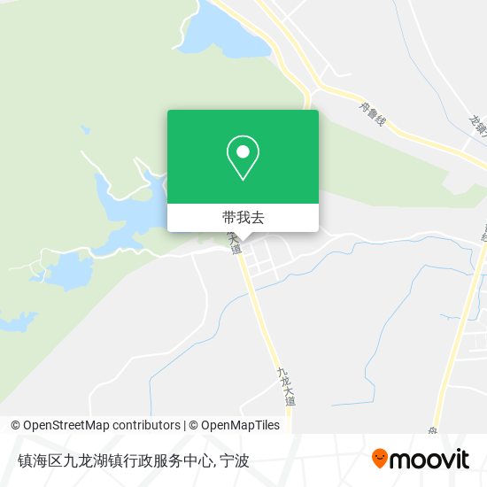 镇海区九龙湖镇行政服务中心地图