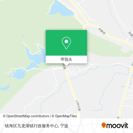 镇海区九龙湖镇行政服务中心地图