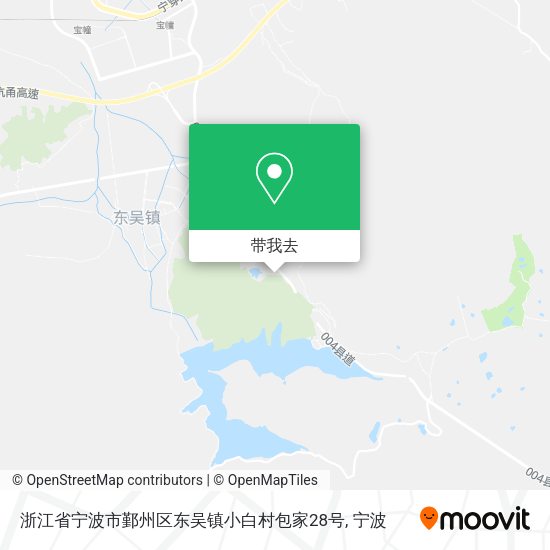 浙江省宁波市鄞州区东吴镇小白村包家28号地图