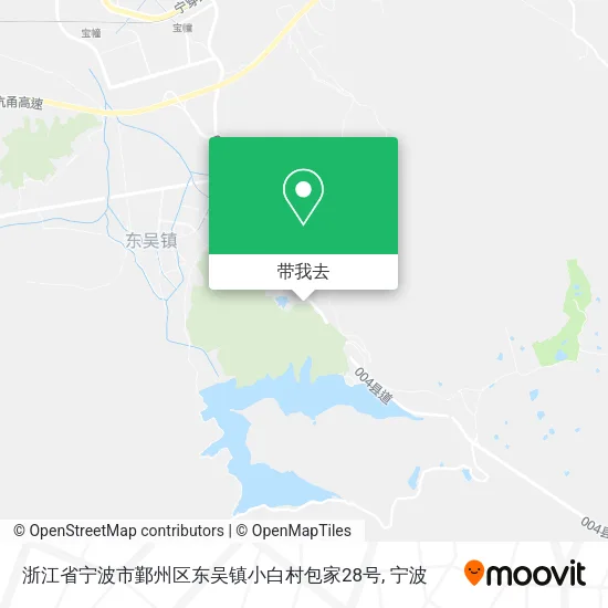 浙江省宁波市鄞州区东吴镇小白村包家28号地图