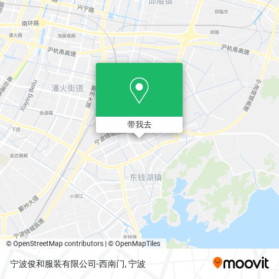 宁波俊和服装有限公司-西南门地图