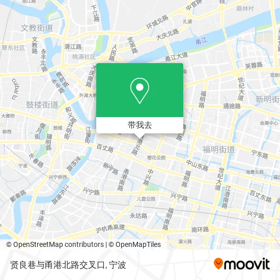 贤良巷与甬港北路交叉口地图
