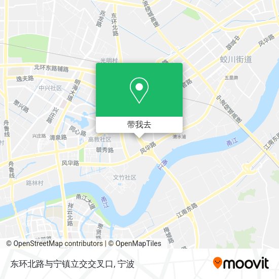 东环北路与宁镇立交交叉口地图