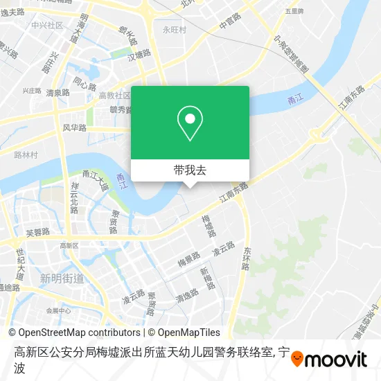 高新区公安分局梅墟派出所蓝天幼儿园警务联络室地图