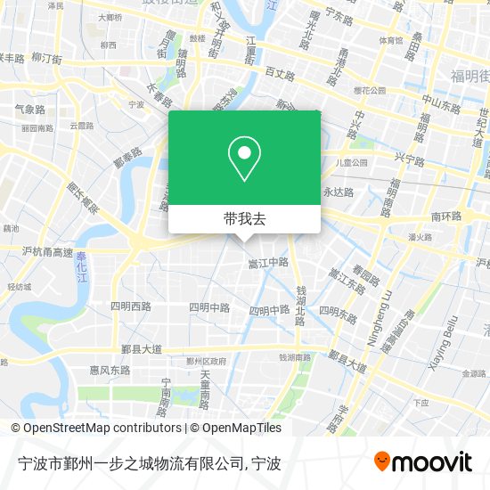 宁波市鄞州一步之城物流有限公司地图