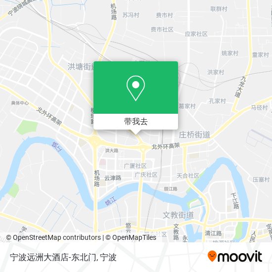 宁波远洲大酒店-东北门地图