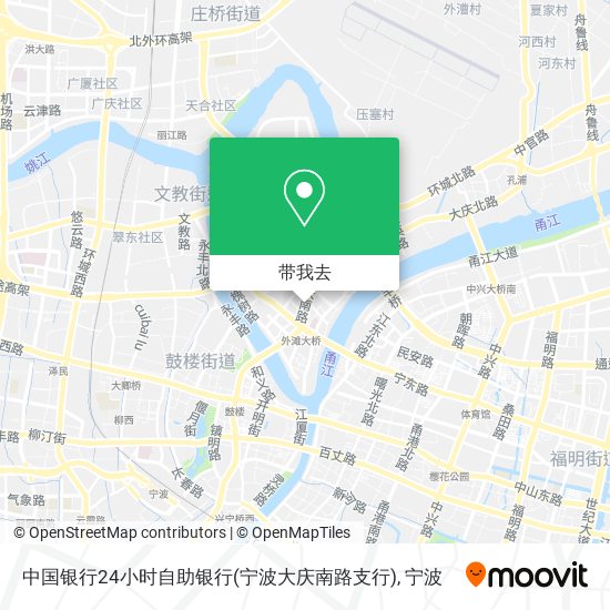 中国银行24小时自助银行(宁波大庆南路支行)地图