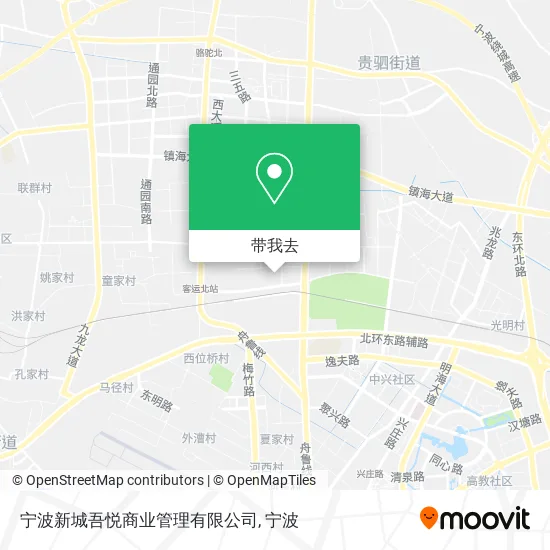 宁波新城吾悦商业管理有限公司地图