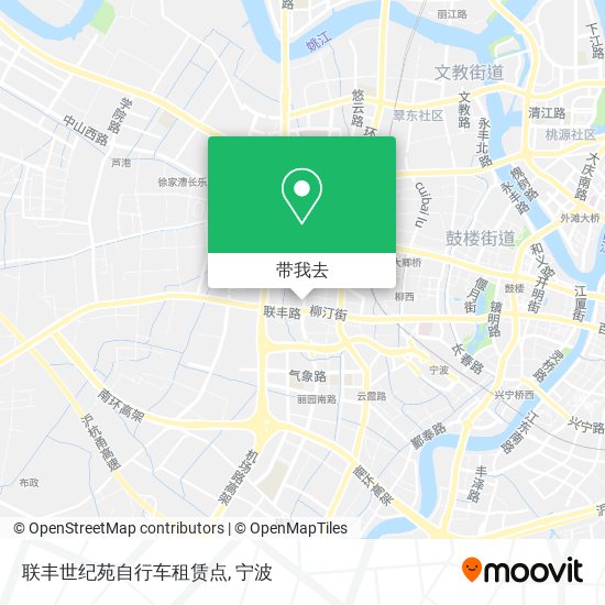 联丰世纪苑自行车租赁点地图
