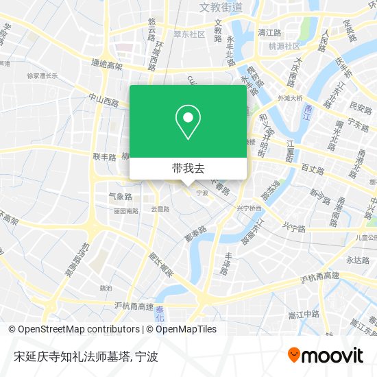 宋延庆寺知礼法师墓塔地图