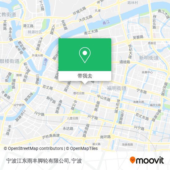 宁波江东雨丰脚轮有限公司地图